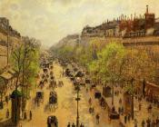 卡米耶 毕沙罗 : Boulevard Montmartre, Spring
